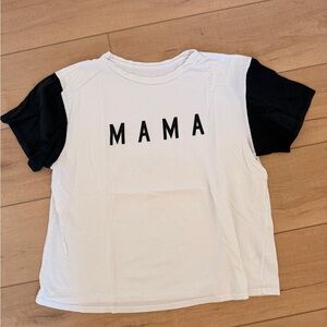Ford and Wyatt Mama Tee for Kids - White & Black